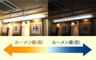 明るさ「ルーメン(lm)」値をチェック